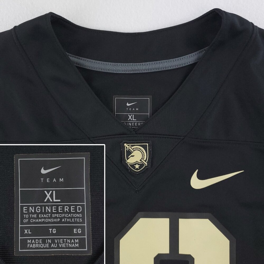 Army Black Knights Football Jersey Nike Team 12 USA Flag Untouchable Men's XL - Picture 5 of 11